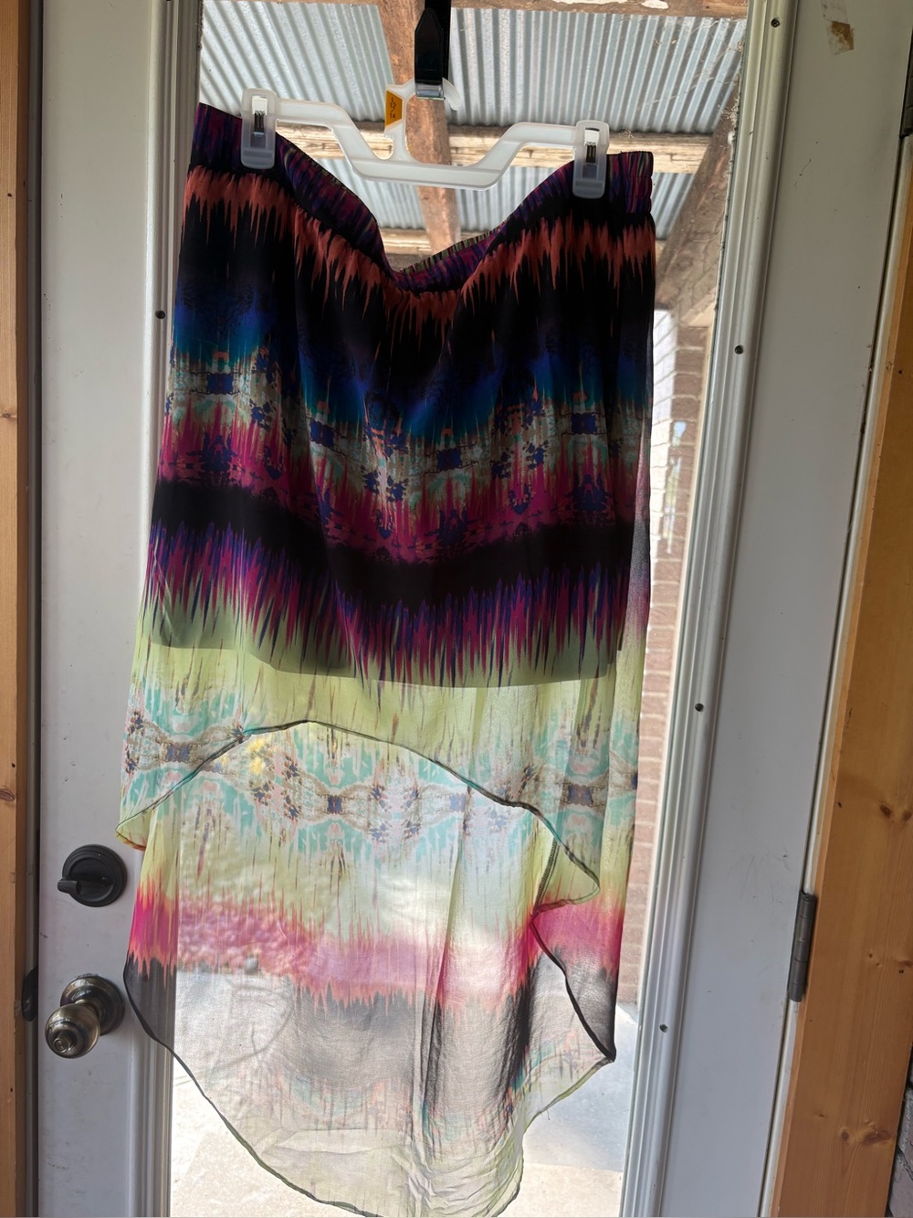 Maurice’s- Women’s- Multi-Color High-Low Chiffon Women’s Skirt